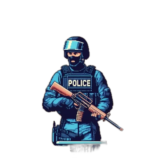 weapon, jacket, staff, mask transparent PNG cut-out