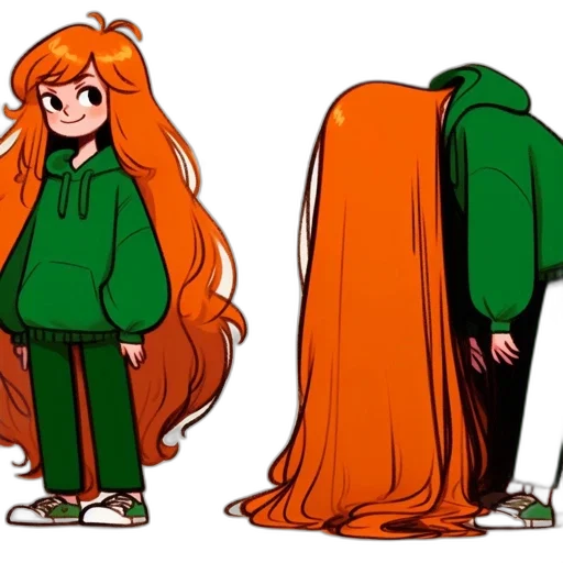 jacket, hair, dress, creature transparent PNG cut-out