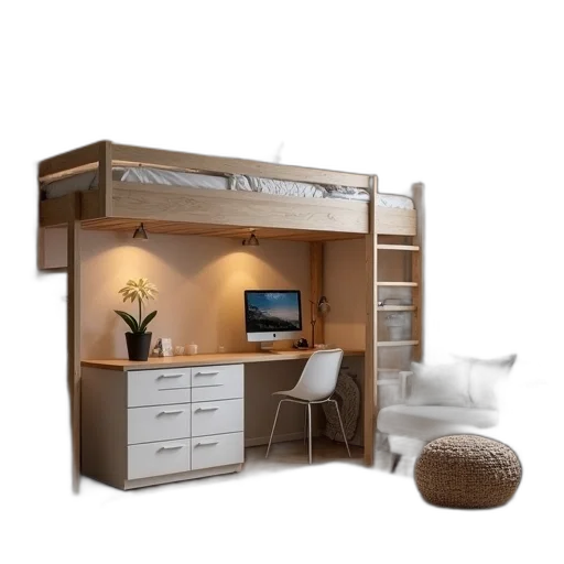 furniture, 3d render, photorealistic, concept art transparent PNG cut-out
