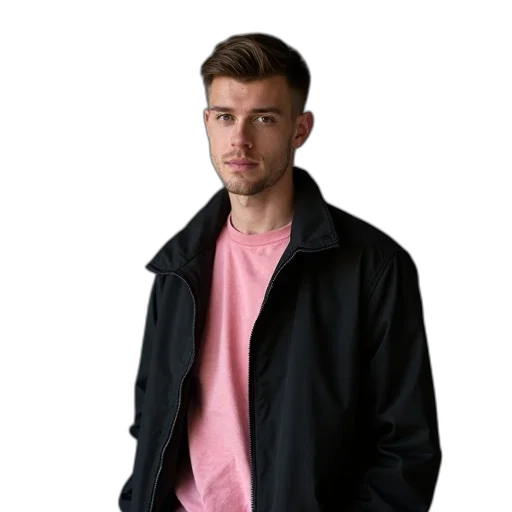 jacket, staff, face, umbrella transparent PNG cut-out