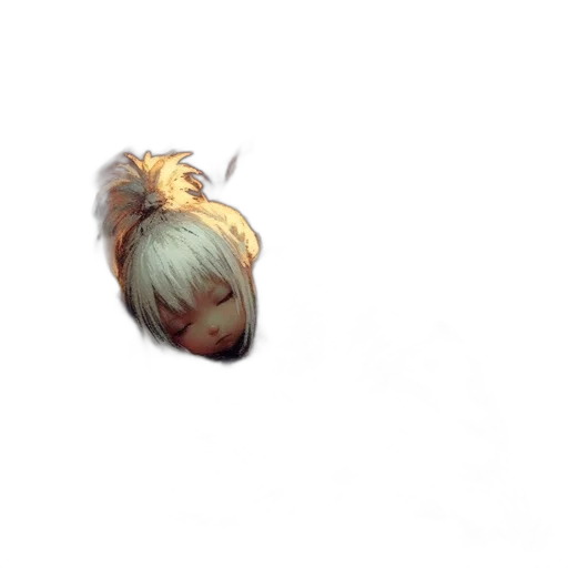 hair, creature, crown, dragon transparent PNG cut-out