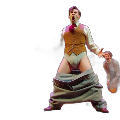 concept art, 3d render, man, period transparent PNG cut-out