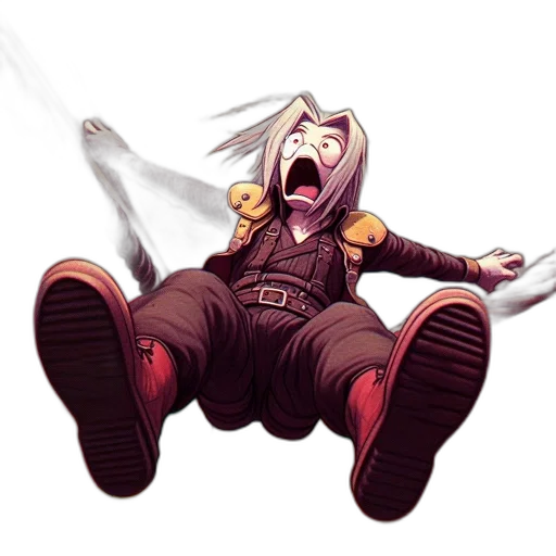 jacket, staff, concept art, pixel art transparent PNG cut-out