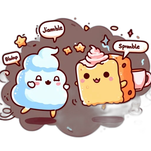 food, concept art, anime, watercolor transparent PNG cut-out