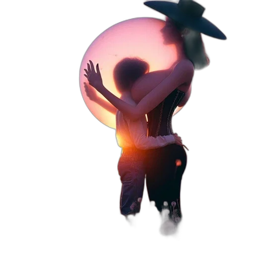 hat, mask, staff, jacket transparent PNG cut-out
