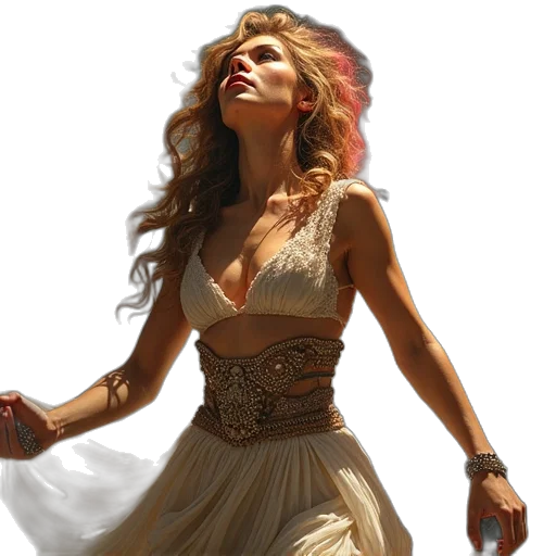 dress, concept art, photorealistic, fantasy art transparent PNG cut-out
