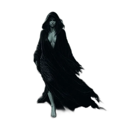 creature, mask, staff, dress transparent PNG cut-out