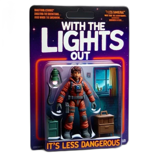 concept art, neon lights, action, figure transparent PNG cut-out