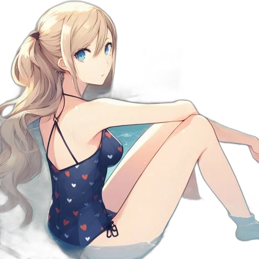 dress, staff, anime, pixel art transparent PNG cut-out