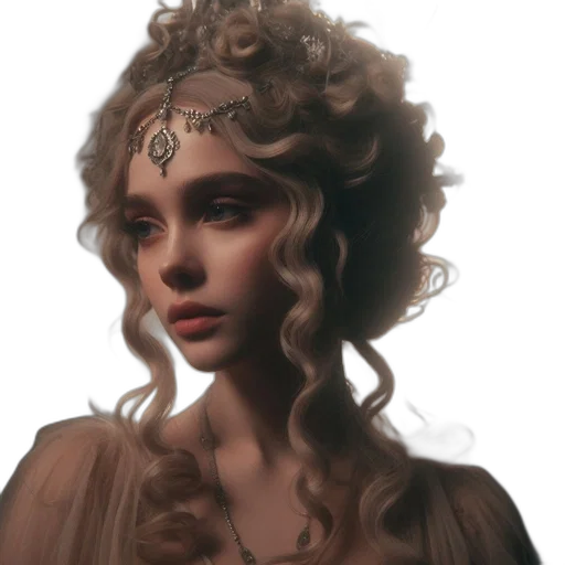 crown, hair, face, jewelry transparent PNG cut-out