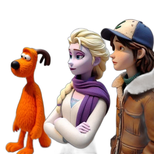 3d render, concept art, cartoon, fire transparent PNG cut-out