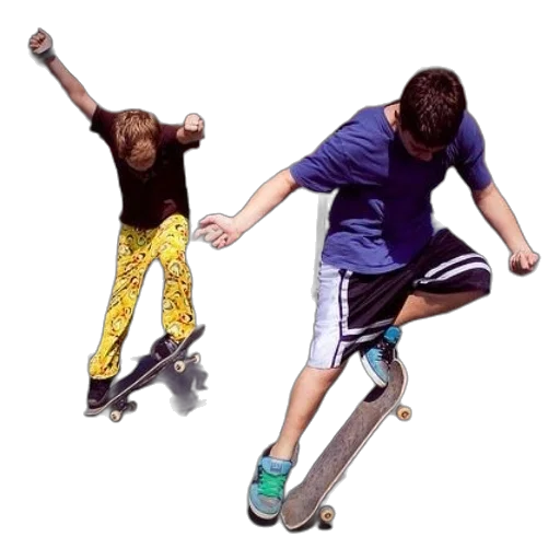 photorealistic, 3d render, two, boys transparent PNG cut-out