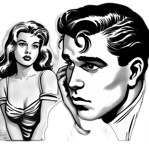 comic book art, cartoon, concept art, photorealistic transparent PNG cut-out