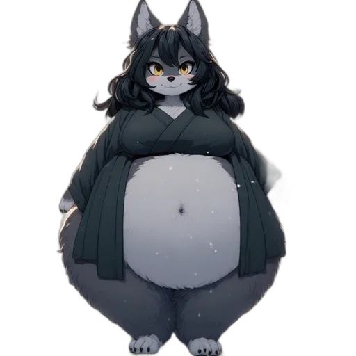 dress, creature, animal, staff transparent PNG cut-out
