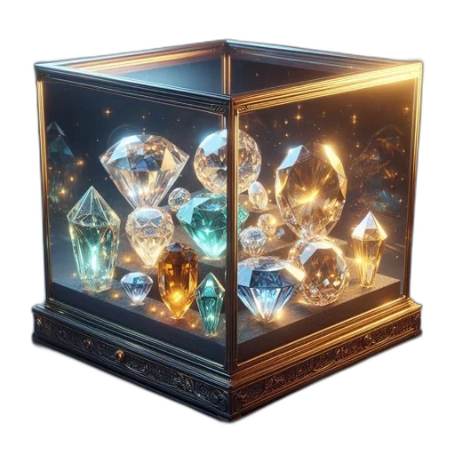 jewelry, crown, furniture, 3d render transparent PNG cut-out