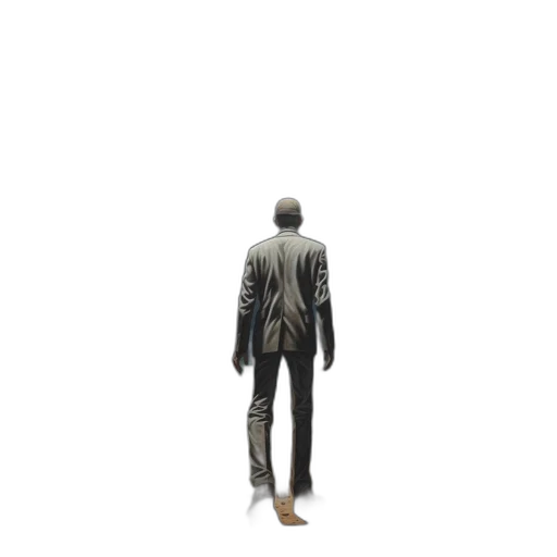 jacket, staff, robot, face transparent PNG cut-out