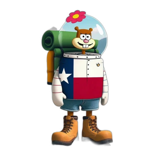 robot, jacket, staff, hat transparent PNG cut-out