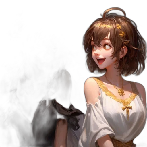 crown, staff, dress, face transparent PNG cut-out