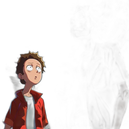 jacket, creature, face, robot transparent PNG cut-out