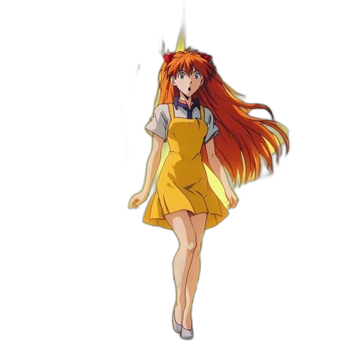 dress, crown, staff, anime transparent PNG cut-out