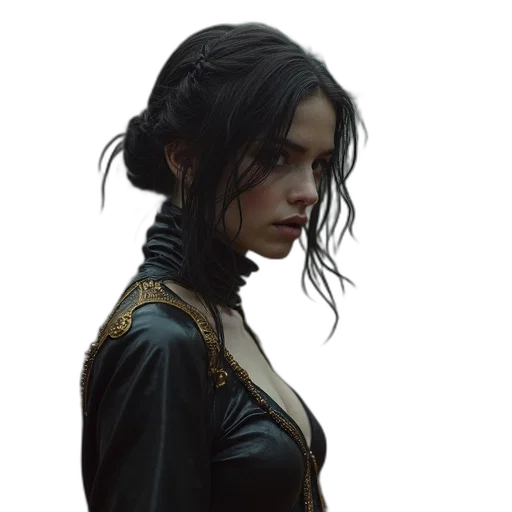 face, jacket, staff, concept art transparent PNG cut-out