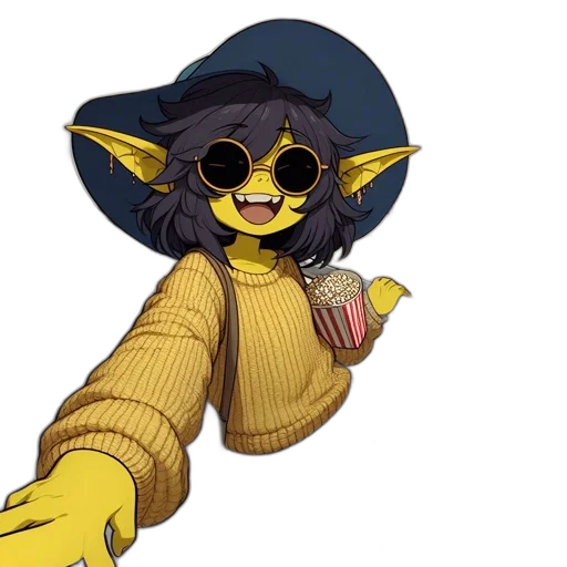 staff, creature, jacket, mask transparent PNG cut-out