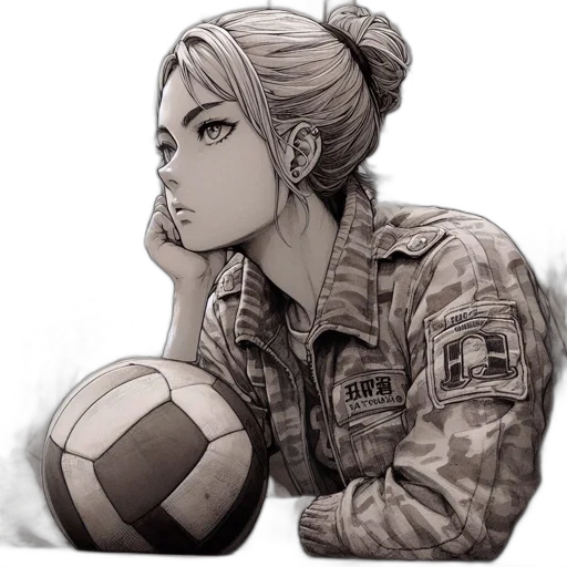 face, weapon, jacket, staff transparent PNG cut-out