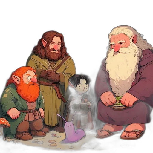 concept art, fantasy art, pixel art, watercolor transparent PNG cut-out