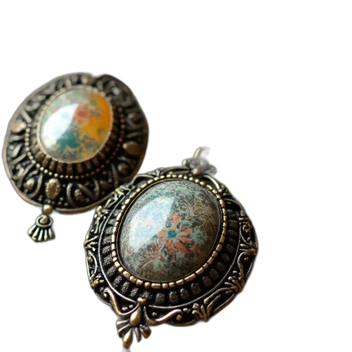 jewelry, photorealistic, 3d render, four transparent PNG cut-out