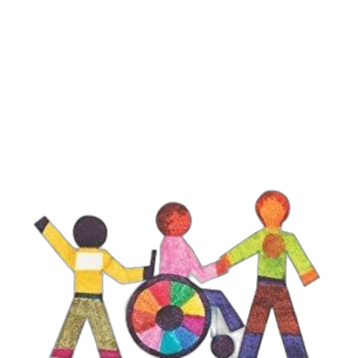 staff, colorful, image, features transparent PNG cut-out