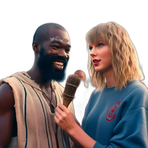 vaporwave, fire, two, persons transparent PNG cut-out