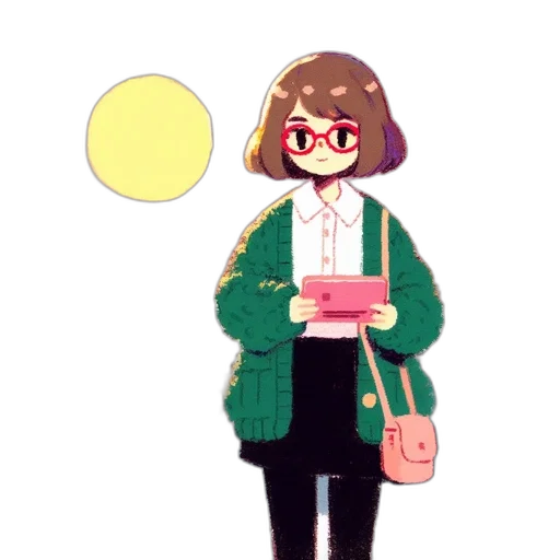 jacket, staff, creature, dress transparent PNG cut-out