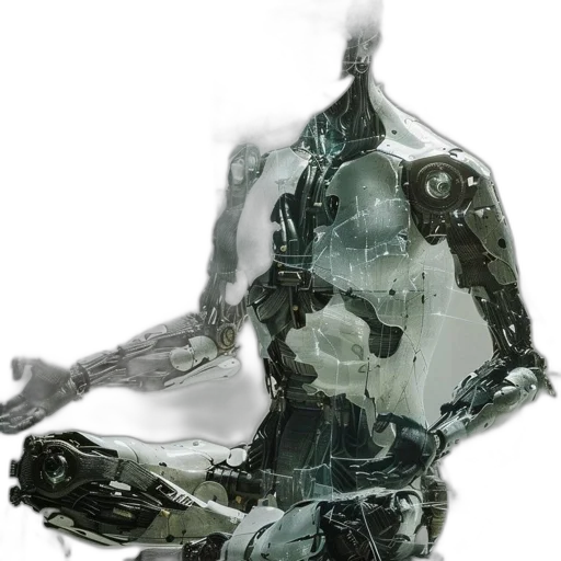robot, mask, face, weapon transparent PNG cut-out
