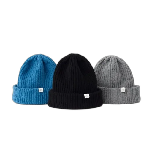hat, blue, monochrome, three transparent PNG cut-out