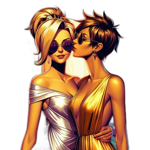 jewelry, dress, comic book art, concept art transparent PNG cut-out