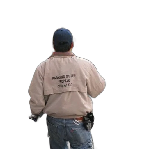 jacket, staff, hat, weapon transparent PNG cut-out