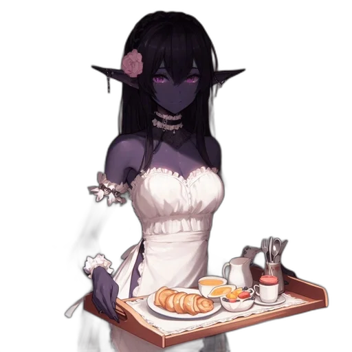 food, staff, dress, jewelry transparent PNG cut-out