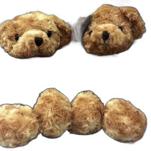 3d render, two, teddy, bears transparent PNG cut-out