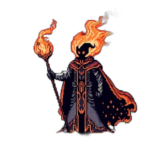 staff, jacket, mask, dragon transparent PNG cut-out