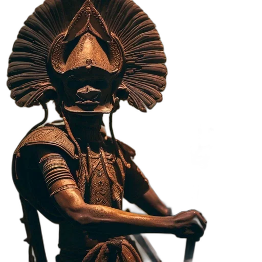 staff, mask, sword, crown transparent PNG cut-out