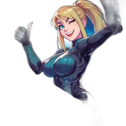 robot, weapon, jacket, comic book art transparent PNG cut-out