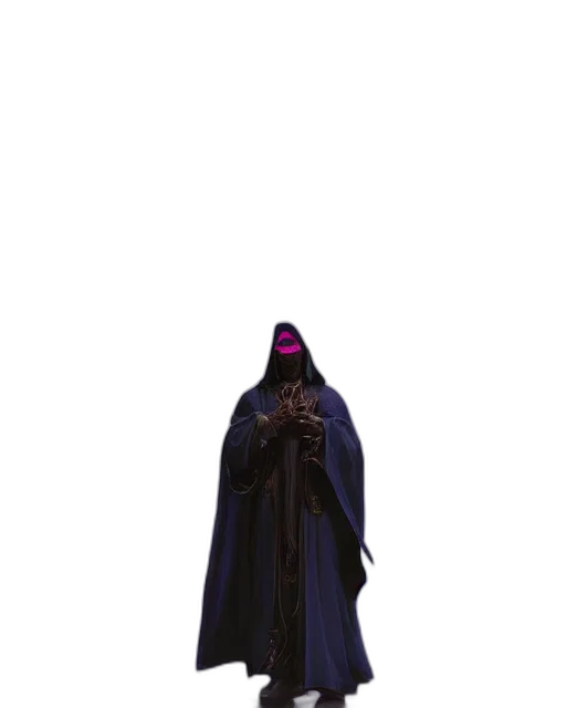 dress, staff, jacket, creature transparent PNG cut-out