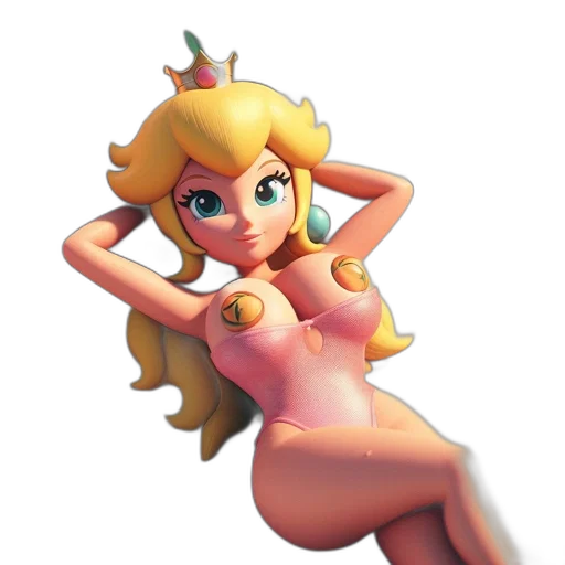 dress, crown, 3d render, concept art transparent PNG cut-out