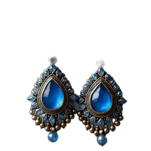 jewelry, crown, blue, jhuma transparent PNG cut-out