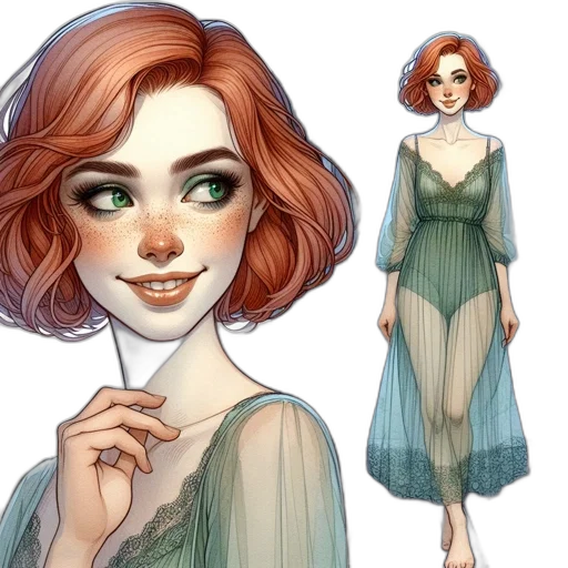 dress, concept art, fantasy art, watercolor transparent PNG cut-out