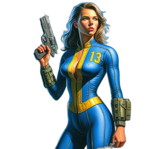 weapon, jacket, comic book art, concept art transparent PNG cut-out