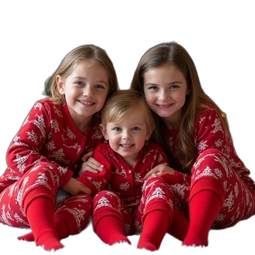 photorealistic, 3d render, red, family transparent PNG cut-out