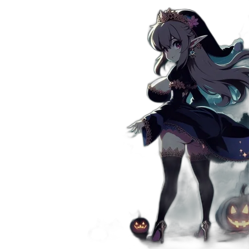 dress, creature, staff, dragon transparent PNG cut-out