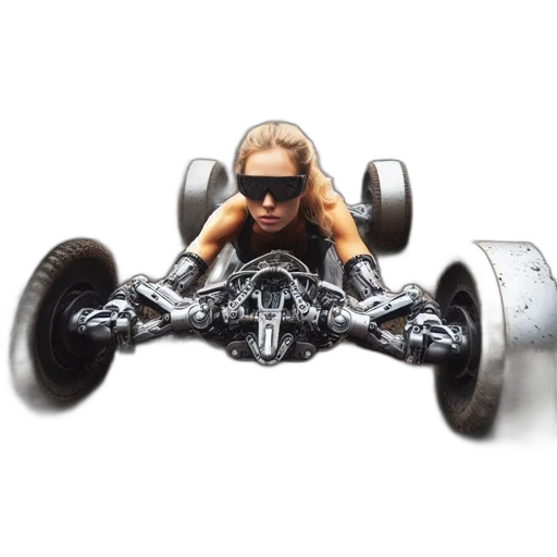 car, weapon, hair, robot transparent PNG cut-out