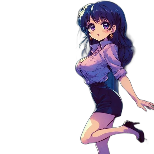 dress, flower, staff, weapon transparent PNG cut-out